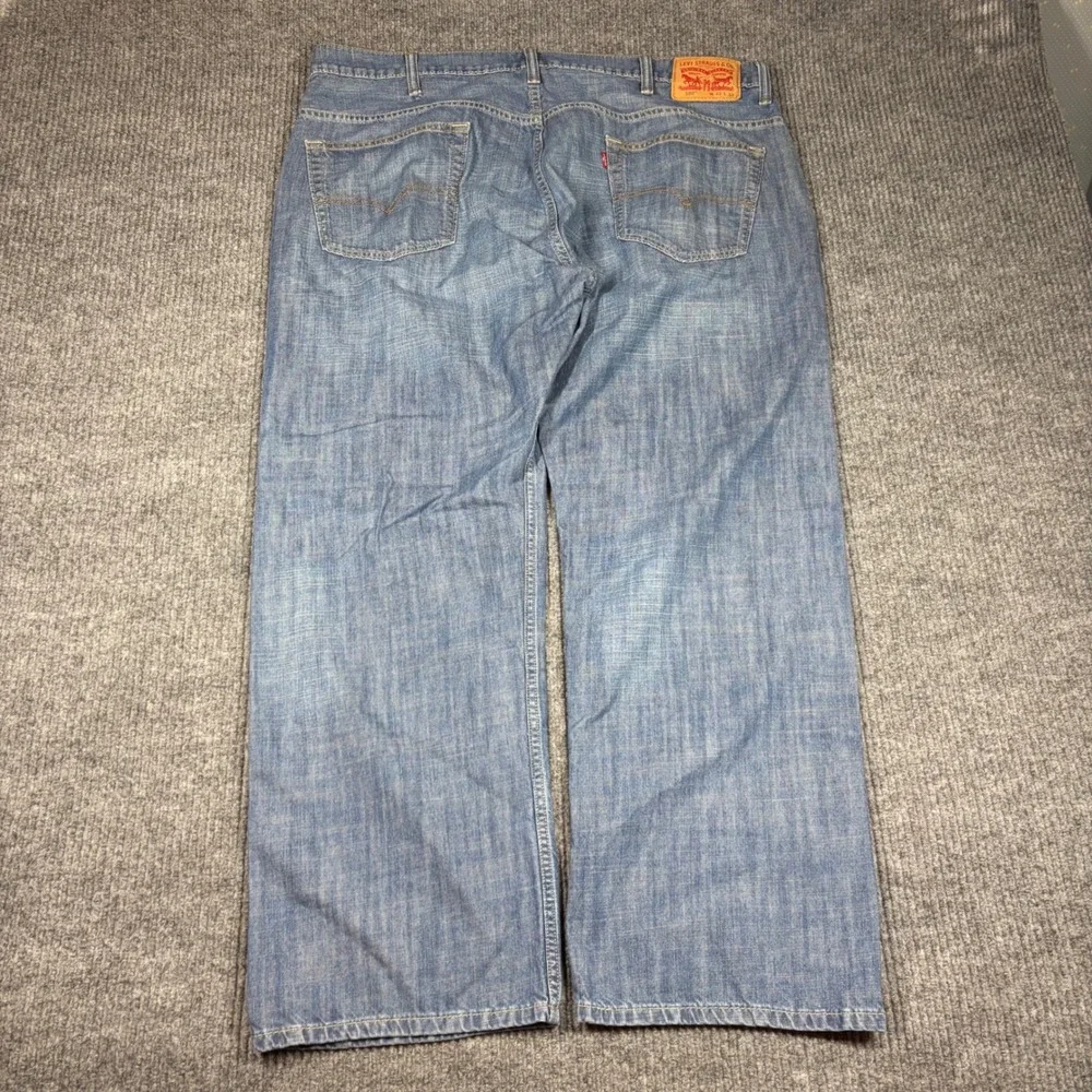 Levis 569‎ Jeans Men's 42x32 Loose Straight Blue Denim Light Wash Casual